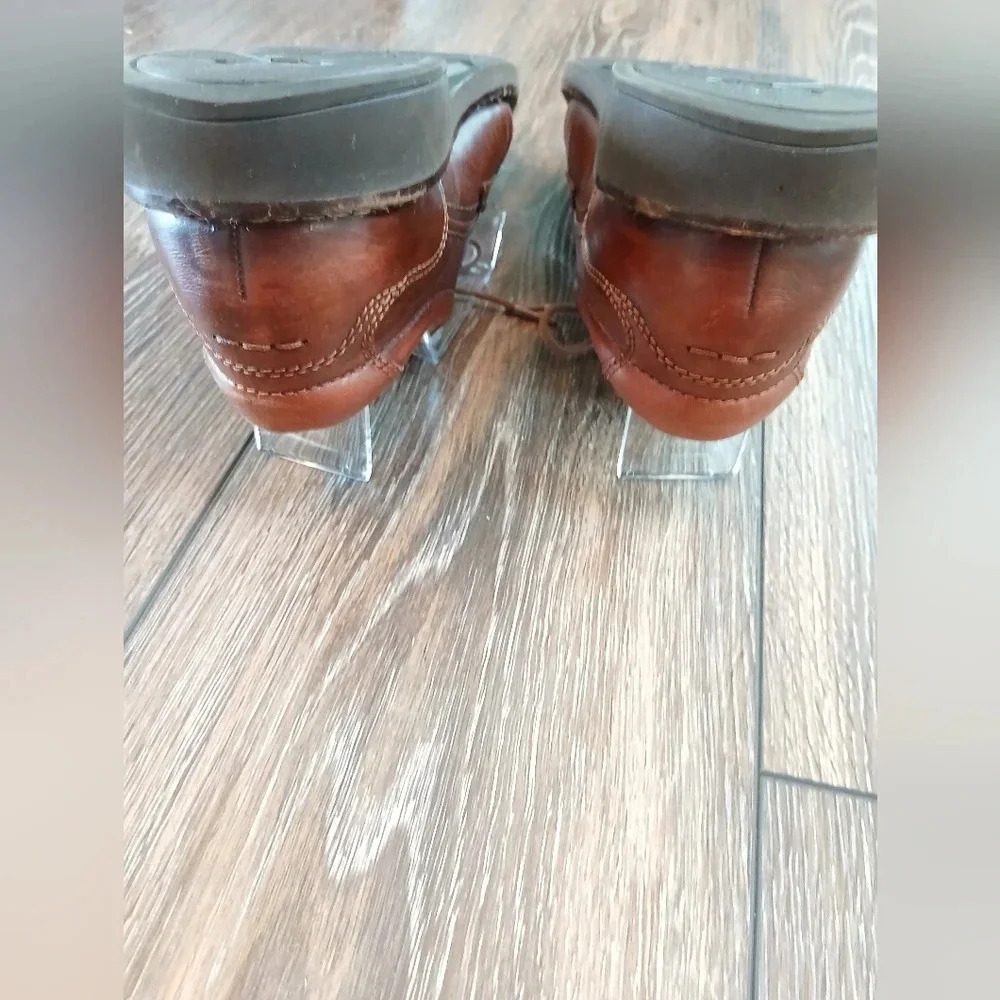 Ecco Brown Leather Shoes Men's Size 9.5  Business Officewear Academia - Picture 6 of 9